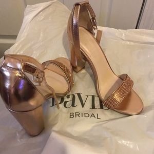 Gold Heels - David’s Bridal